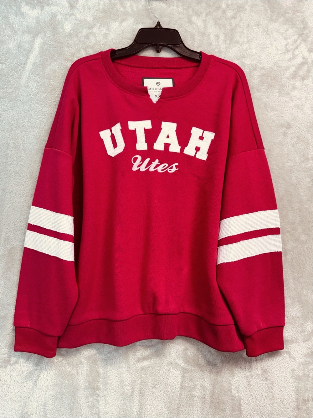 Women's Colosseum University of Utah "Utes" Crewneck Sweatshirt Size XXL